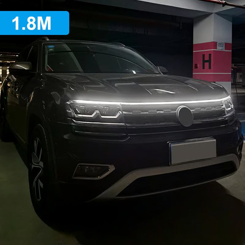 🚘 شريط LED ديناميكي لغطاء المحرك