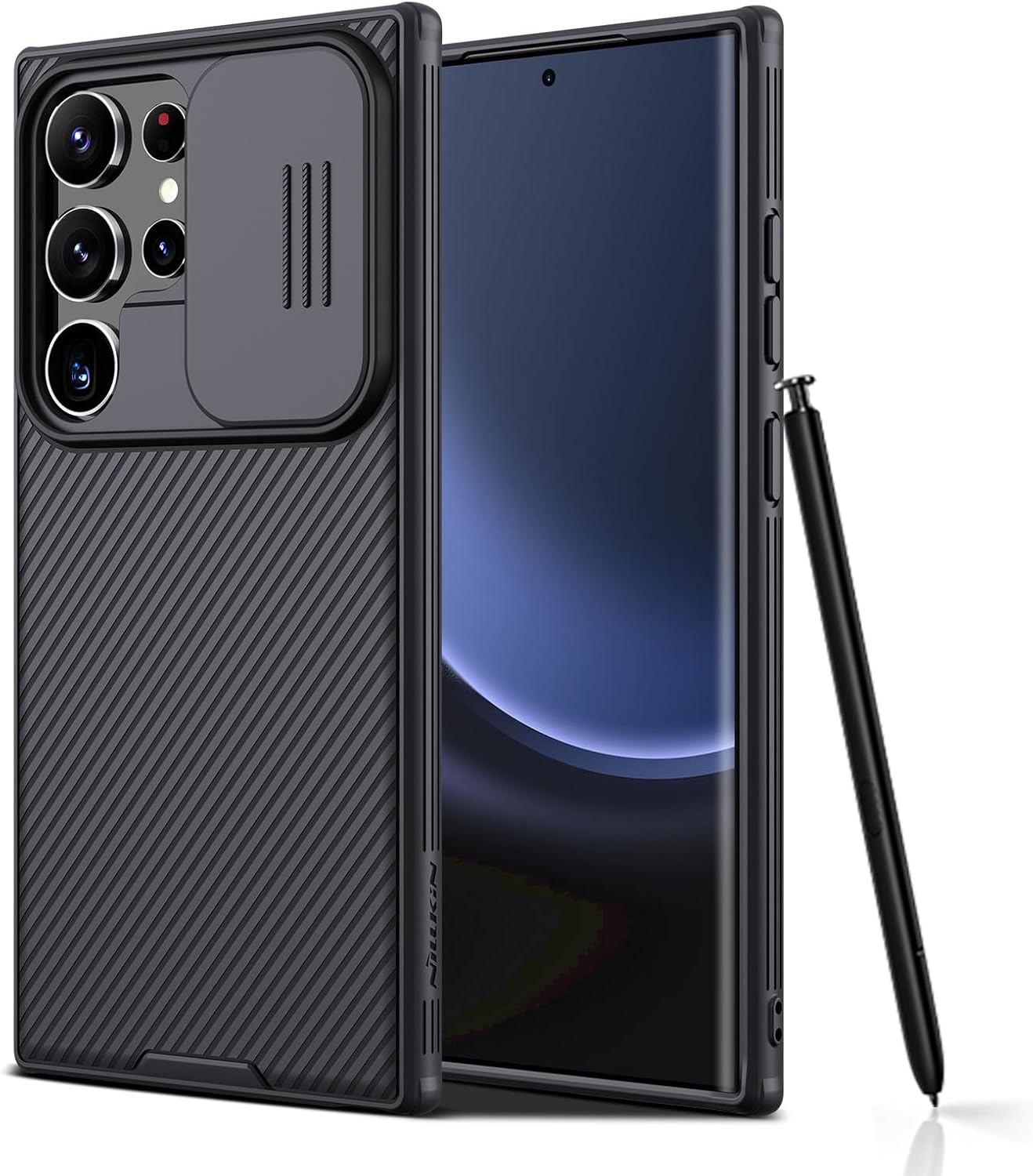 غطاء حماية قوي بواقي كاميرات قابل للسحب S24 ULTRA