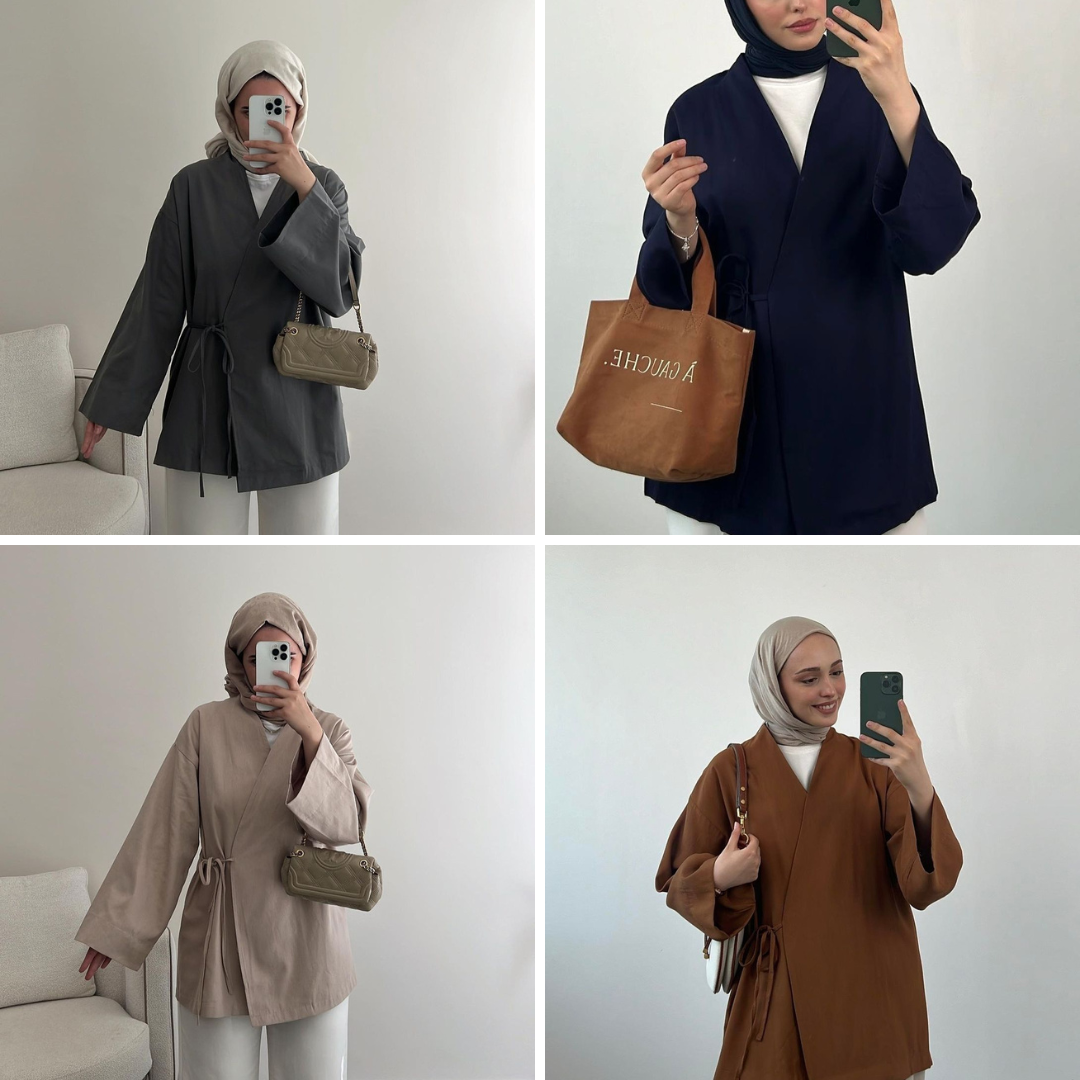 LINEN KIMONO ST