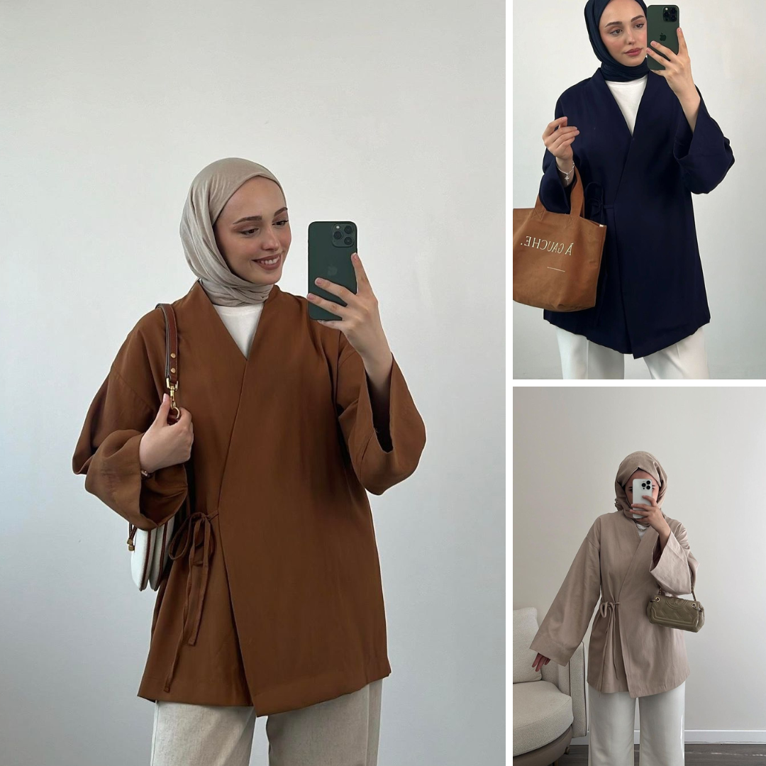 LINEN KIMONO ST