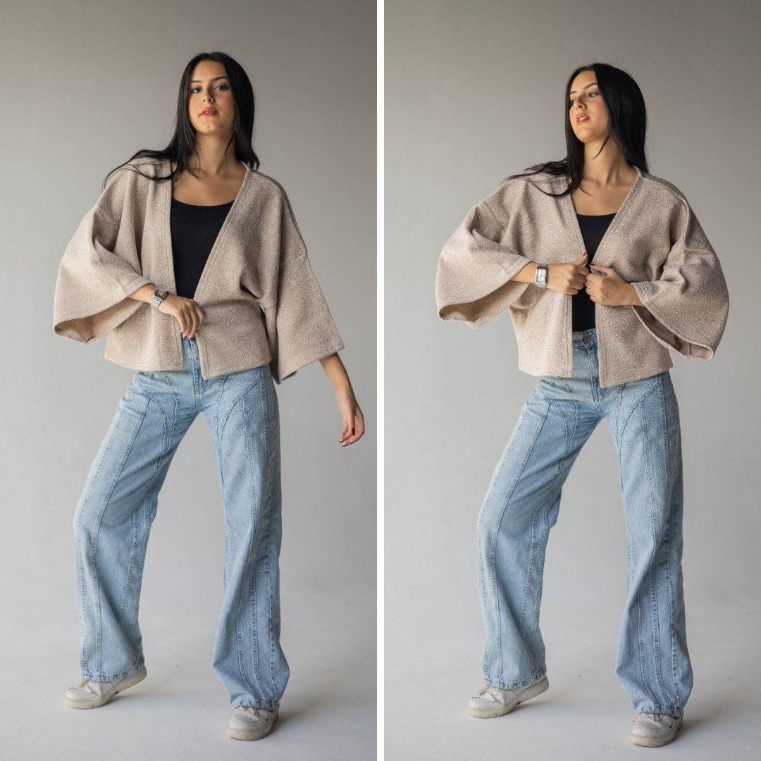 cropped kimono HIVER