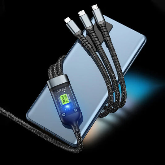 Câble de Charge Rapide 3-en-1