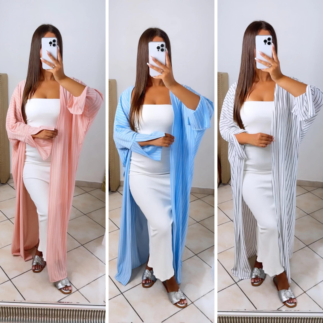 Kimono à rayures
