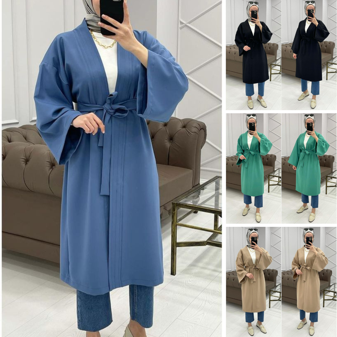 biyeli uzun kimono
