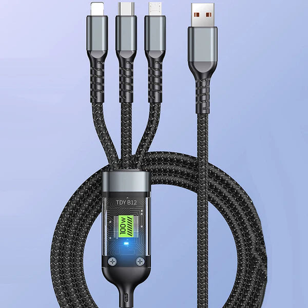 Câble de Charge Rapide 3-en-1
