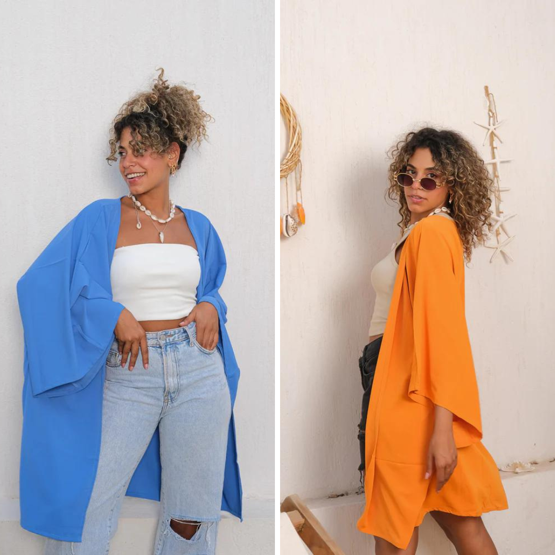 Sunset Vibes Gems Kimono