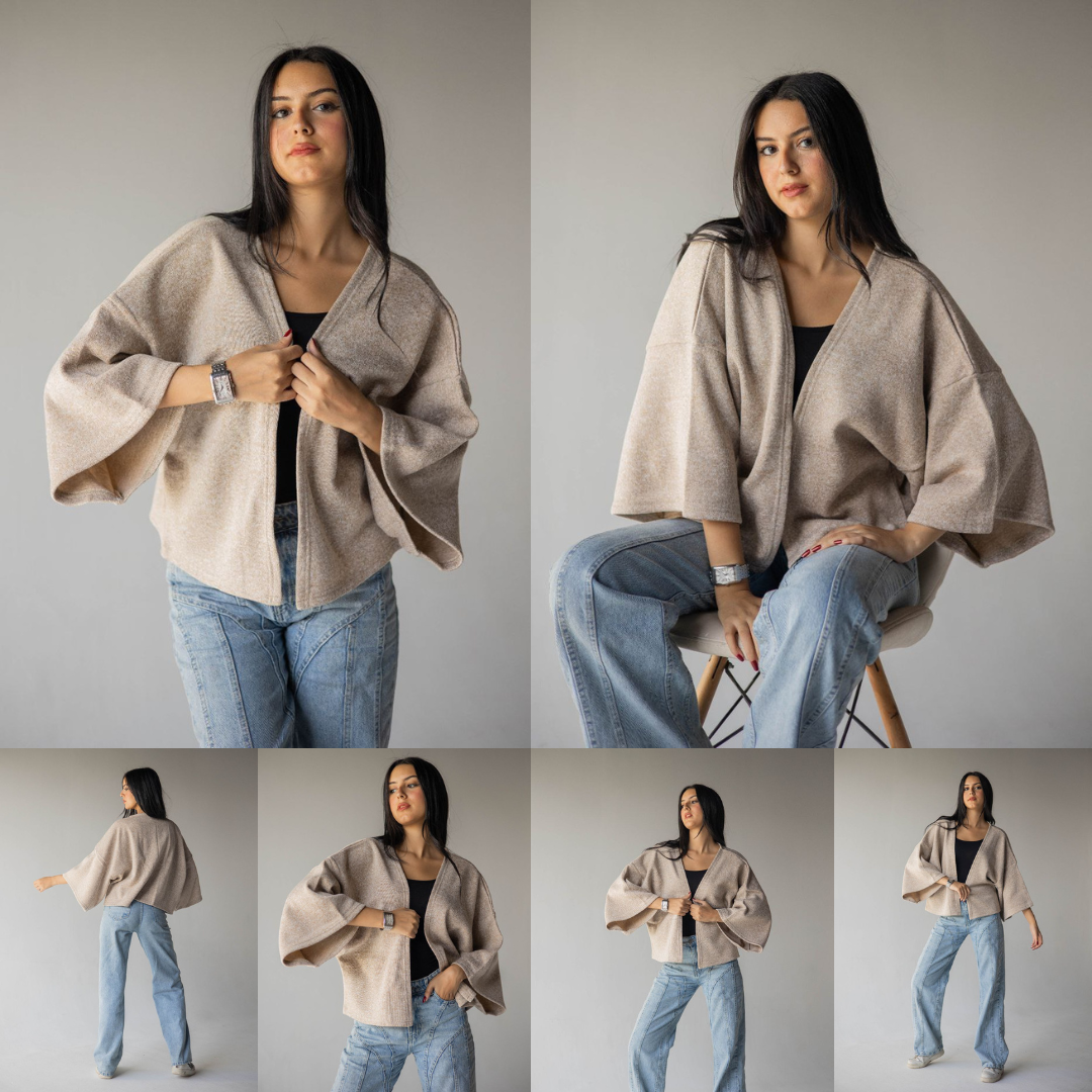 cropped kimono HIVER