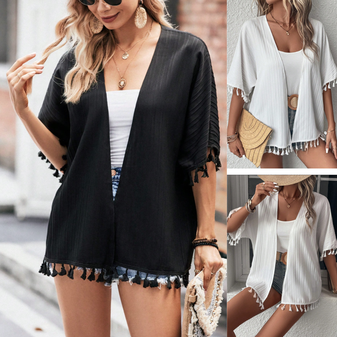 Kimono À Franges Manches