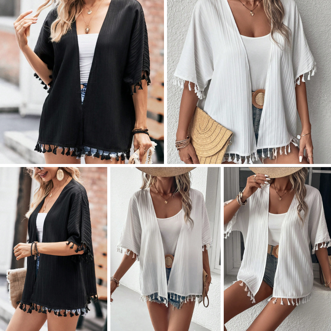 Kimono À Franges Manches