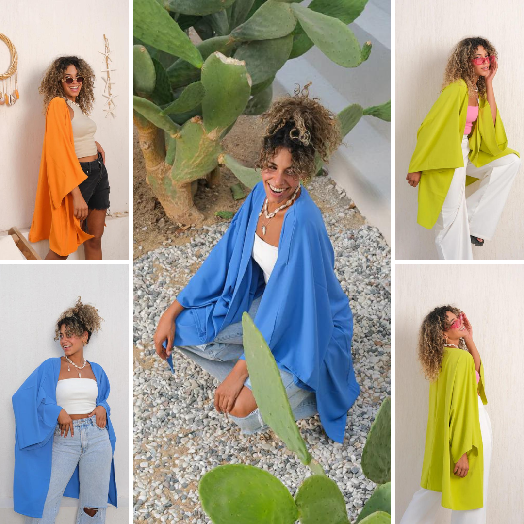 Sunset Vibes Gems Kimono