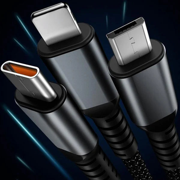 Câble de Charge Rapide 3-en-1