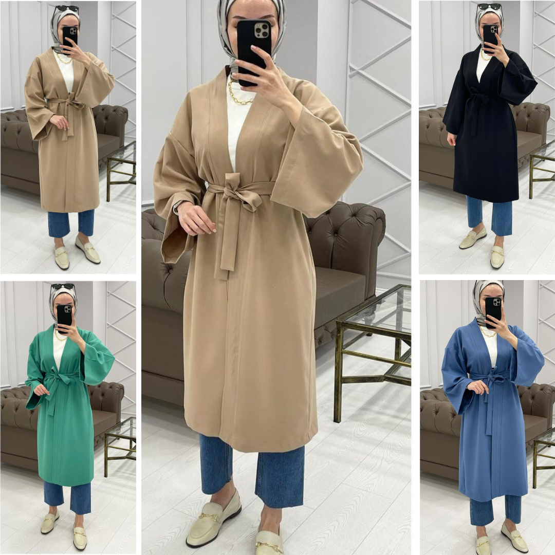 biyeli uzun kimono