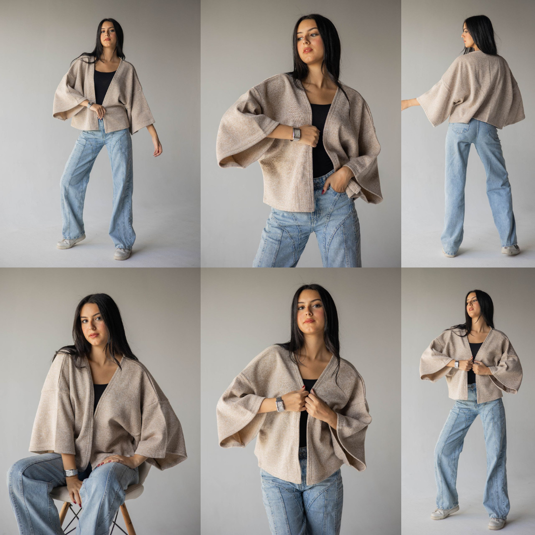 cropped kimono HIVER