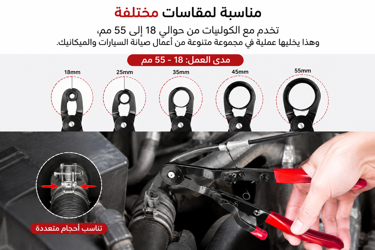 👉 كماشة فك وتركيب كوليات الـDurite بآلية Ratchet – 63 سم