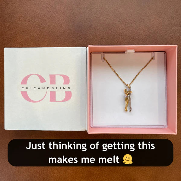 Hugging Couple Necklace