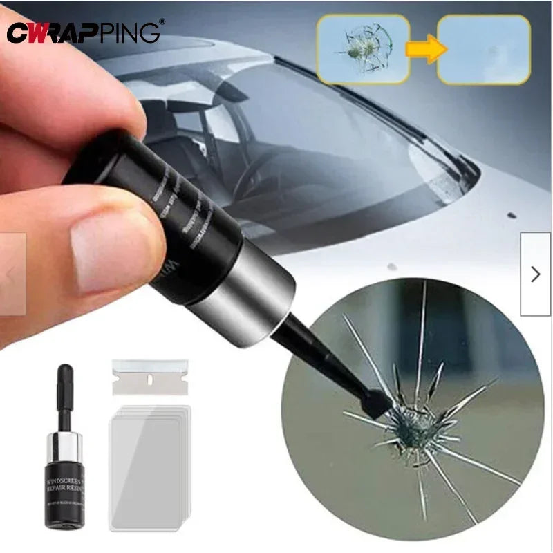 2Pcs Car Window Scratch Crack Restore Car Windshield Cracked Repair Tools Set DIY Auto Glass Repair Fluid  for Auto Accessories