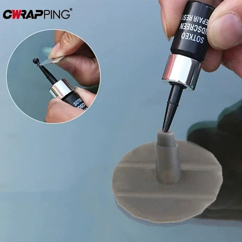 2Pcs Car Window Scratch Crack Restore Car Windshield Cracked Repair Tools Set DIY Auto Glass Repair Fluid  for Auto Accessories