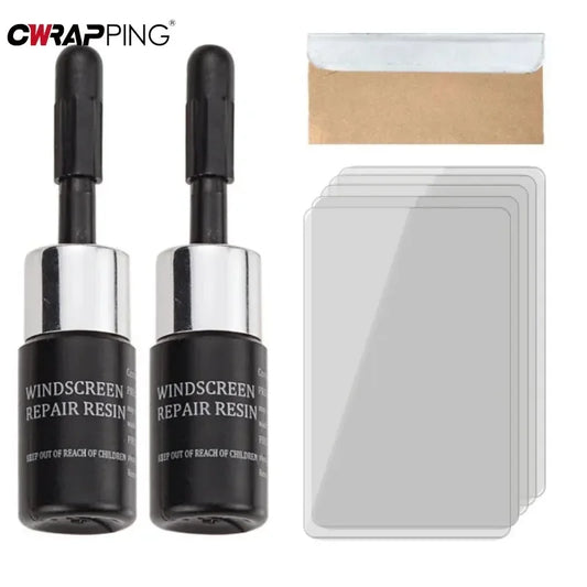2Pcs Car Window Scratch Crack Restore Car Windshield Cracked Repair Tools Set DIY Auto Glass Repair Fluid  for Auto Accessories